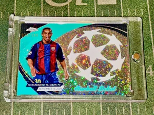2023-24 Topps Cromo Ronaldinho Aqua Lava Starball Debut 1:1379 Paquetes/199 SSP - Imagen 1 de 2