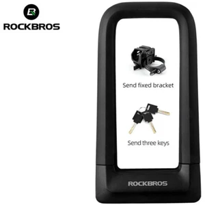NEW ROCKBROS Bike Anti-theft U Lock Anti-hydraulic High-strength Double Lock - Picture 1 of 9