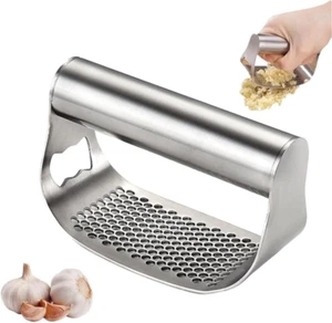 Spremi Aglio in Acciaio Inox con Apribottiglie - 2024 Gadget Cucina - Foto 1 di 6