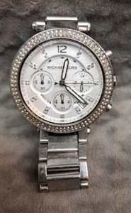 MK5353 Michael Kors Parker Stainless Steel Watch With Glitz Accents - Picture 1 of 7