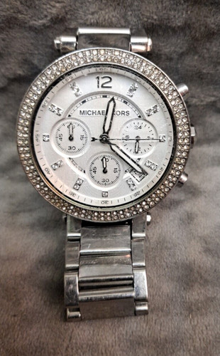 Orologio MK5353 Michael Kors Parker in acciaio inox con accenti glitz