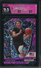 2020 Panini Prizm Draft Fast Break Pink #3 LaMelo Ball RC /25 HGA 9.5