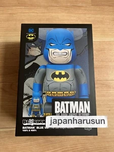 MEDICOM TOY BE@RBRICK BATMAN(TDKR BLUE Ver.)100％ & 400％ THE DARK KNIGHT RETURNS - Picture 1 of 13