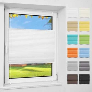 Plissee ohne Bohren klemmfix Jalousie Faltrollo verspannt Easyfix Fenster Tür - Bild 1 von 75