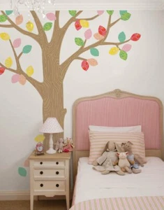 Patterned Tree with Leaves Ceiling Style Wall Sticker - Picture 1 of 9