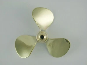 Messing Propeller, 3 Klingen, M4 - 45 mm RH - Bild 1 von 1