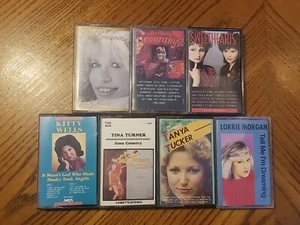 Ladies Of Classic Country 7 Cassette Lot Tucker Morgan Turner Wells Murray Simon - Picture 1 of 6
