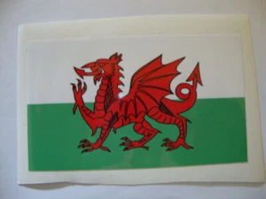 2     STICKERS .  100mm x 60mm approx    WALES     - Picture 1 of 1