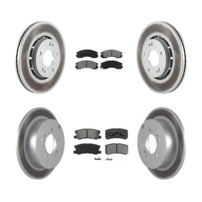 Rotor de freno de disco recubierto delantero trasero y kit de pastillas semimetálicas para Mitsubishi Lance Foto 1 de 4