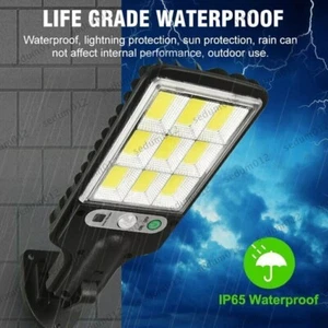 6000W LED Solar Street Wall Light Garden Lamp PIR Motion Sensor Security Outdoor - Picture 1 of 15