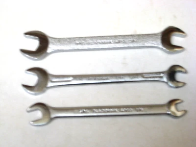 3-piece SAE OPEN END WRENCH SET, (1/4"-7/16") SATIN FINISH, by BLACKHAWK - image 1 of 2