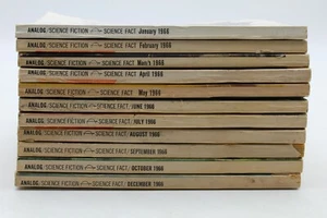 Analog (1930) 1966 Jan-Oct Dec No Nov 11 Pulp Magazines Anderson Clement VG+ - Foto 1 di 6