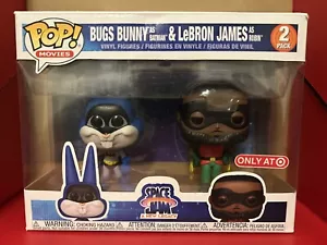 Funko Pop! Space Jam Bugs Bunny as Batman LeBron James as Robin Target Excl. 2pk - Picture 1 of 6