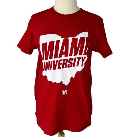 Miami University of Ohio Womens Tshirt Red Fanwear Size Medium Cover