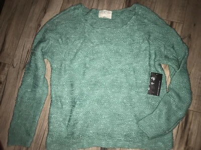 Pullover para mujer Debbie Morgan hombro caído cuello redondo "Dusty Jade" talla L Foto 1 de 2