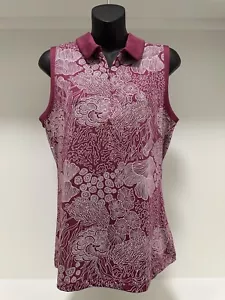 Tommy Bahama NWT Womens Golf & Tennis 1/4 Zip Sleeveless Polo Shirt Size Small - Picture 1 of 8