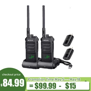 2Pack Retevis RT86 Handheld Two Way Radio Long Range Walkie Talkie for Warehouse - Zdjęcie 1 z 9