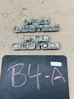 1973 1979 Ford Truck F150 BRONCO F250 F350 73-79 78 CAB COWL EMBLEMS ROUGH PAIR - Image 1 of 4