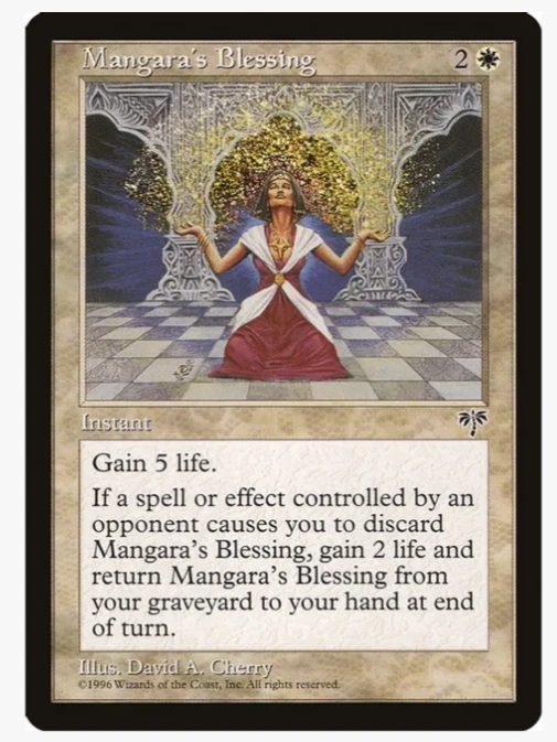 Mangara's Blessing - Mirage (MIR) (x4) PLAYSET Vintage Magic the Gathering - Image 1 of 1