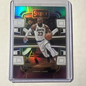 Lebron James 23-24 Panini Select Concourse #66 Green/White/Purple Prizm - Picture 1 of 2