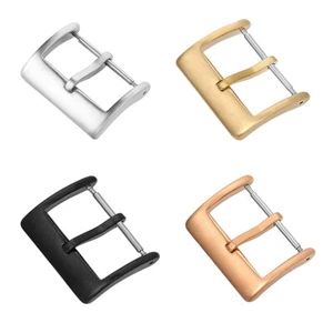 16mm 18mm 20mm 22mm New 304L Stainless Steel Tang Buckle For Watch Strap Band - Picture 1 of 11