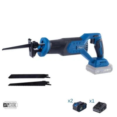 Sabelsage 20V 2 Akkus 4.0Ah und Ladegerat ixes Scheppach bc-rs250-x - Image 1 of 4