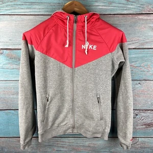 Womens Nike Olympic Flame Hoodie Size Medium Pink And Grey - Picture 1 of 7