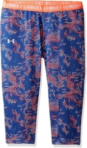 Under Armour NEW Youth Large Girls HeatGear Printed Capri Leggings B206 - Picture 1 of 1