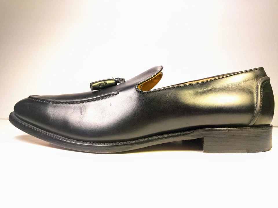 Mocassim BOTTICELLI PRETO BORLA #517-534 (44.5/10.5) - FEITO NA ITÁLIA - Imagem 1 de 4