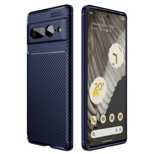 For Google Pixel 7 8 Pro 7a 8a Phone Case Carbon Fiber Cover, Screen Protector - Picture 1 of 14