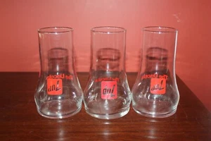 Set of 3 Vintage 7-Up Glasses The Uncola 6" Upside Down Drinking Glasses - Picture 1 of 8
