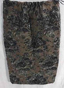 DDA GILMAR N0 12 verde oliva y negro brillante falda hasta la rodilla talla 10 - Imagen 1 de 2