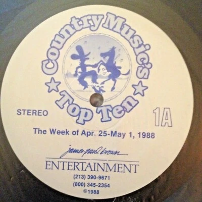 RADIO SHOW:COUNTRY TOP 10 4/25/88 PROFILE: JOHN ANDERSON; KATHY MATTEA,MIKE REID - Image 1 of 2