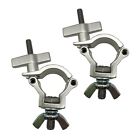 2 Pcs Stage Light Clamp 1-1/4 Inch Lighting truss Clamps Heavy Duty Aluminum ...