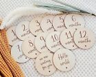 Baby Monthly Milestone Wooden Circles 14 Newborn Photography Props for Photos...