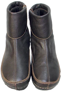 THRIVE women's pebbled leather, side zipper ankle boots, sz. EU 41/US 9.5 med. - Bild 1 von 10