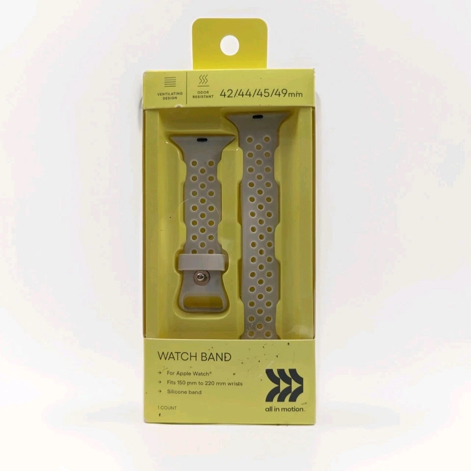 Apple Watch Silicone Band 42/44/45/49 - All in Motion Gray