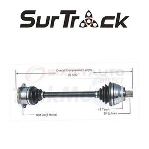 SurTrack CV Axle Shaft for 1995-1998 Audi A6 Quattro 2.8L V6 - Constant jp - Picture 1 of 5