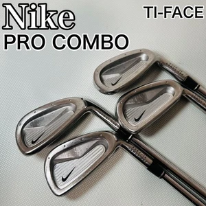 NIKE PRO COMBO Ti-FACE Iron Set 5-6 8-9 Steel Shaft Unknown Flex 4pcs RH From JP - Picture 1 of 9