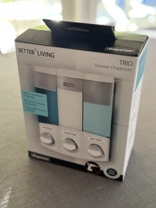 Better Living No Drill Wandhalterung Shampoo Conditioner Seifenspender 3x14,7oz - Bild 1 von 5