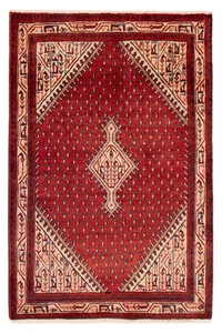 Vintage Hand-Knotted Area Rug 3'5" x 5'0" Traditional Wool Carpet - Picture 1 of 9
