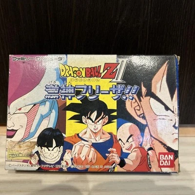 Dragon Ball Z Kyōshū Saiyan Frieza!! Famicom Game Cartridge Boxed BANDAI 1991 - Image 1 of 2