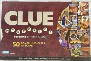 2005 Clue Mysteries Decoding Detective Board Game Hasbro 100% Complete - Picture 1 of 15