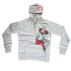 Disney Parks Minnie Mouse Kapuzenpullover groß grau authentisch Walt Disney neu mit Etikett - Bild 1 von 9
