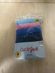 6 Pack- Girls Cat & Jack Brief Underwear Size M 7/8 - Picture 1 of 3