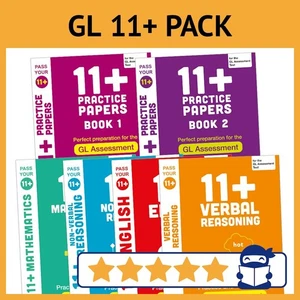 GL 11+ Complete Prep Pack Ages 10-11 Scholastic 6 Books with Answers NEW - Imagen 1 de 12