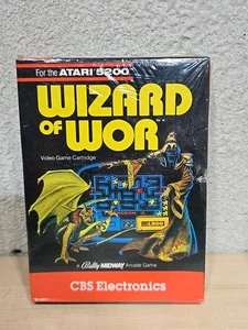 Vintage CBS Video Game Wizard of Wor Atari 5200 Sealed New (Damaged Box) CIB - Picture 1 of 5