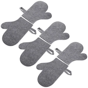  6pcs Felt Sauna Glove: Heat-Resistant Exfoliating Bath Shower Mitts - Absorbent - Picture 1 of 12
