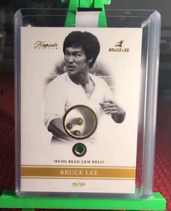 2024 Keepsake Bruce Lee 50th Anniversary Mung Bead Gem Relic 25/50 #111 - Picture 1 of 2