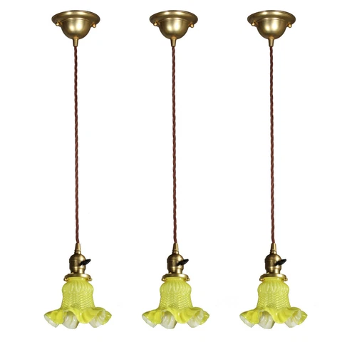 Matching Vintage New Old Stock Pendant Lights, 5 Available, NC4397 Cover